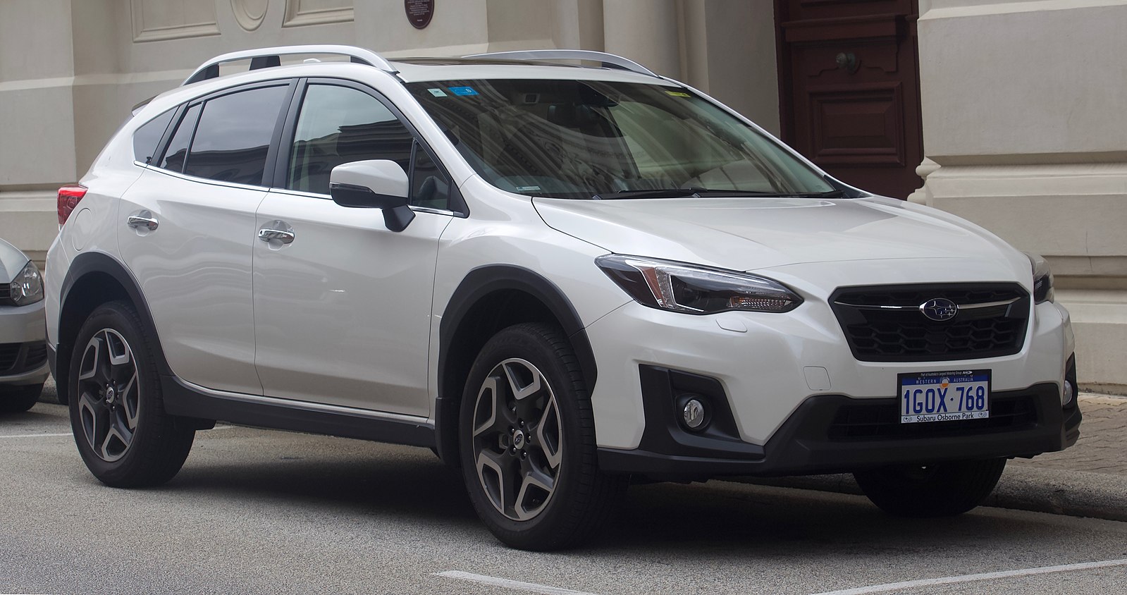 White Subaru Crosstrek