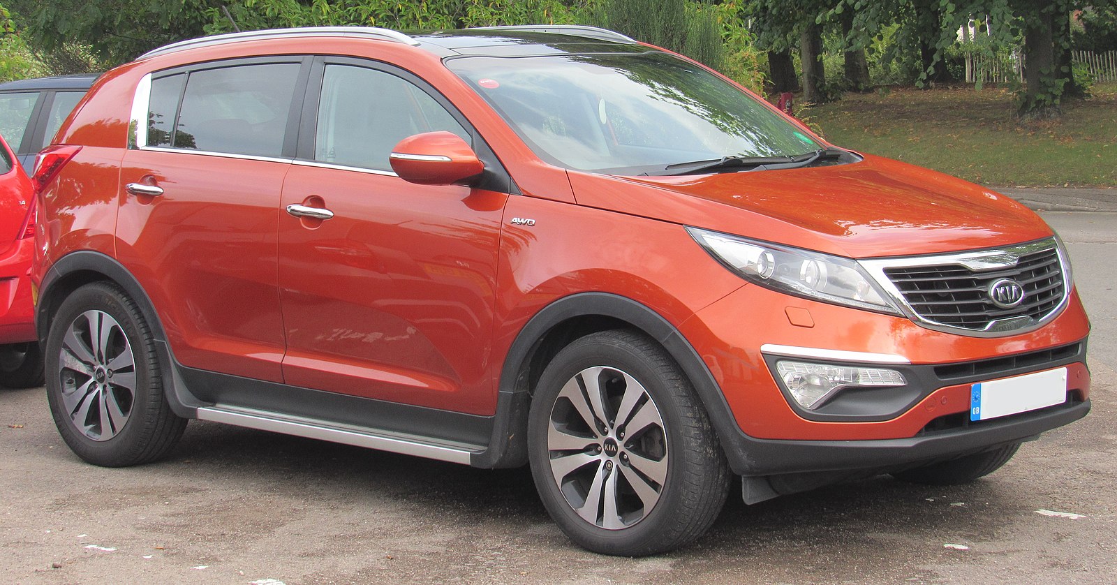 Orange Kia Sportage