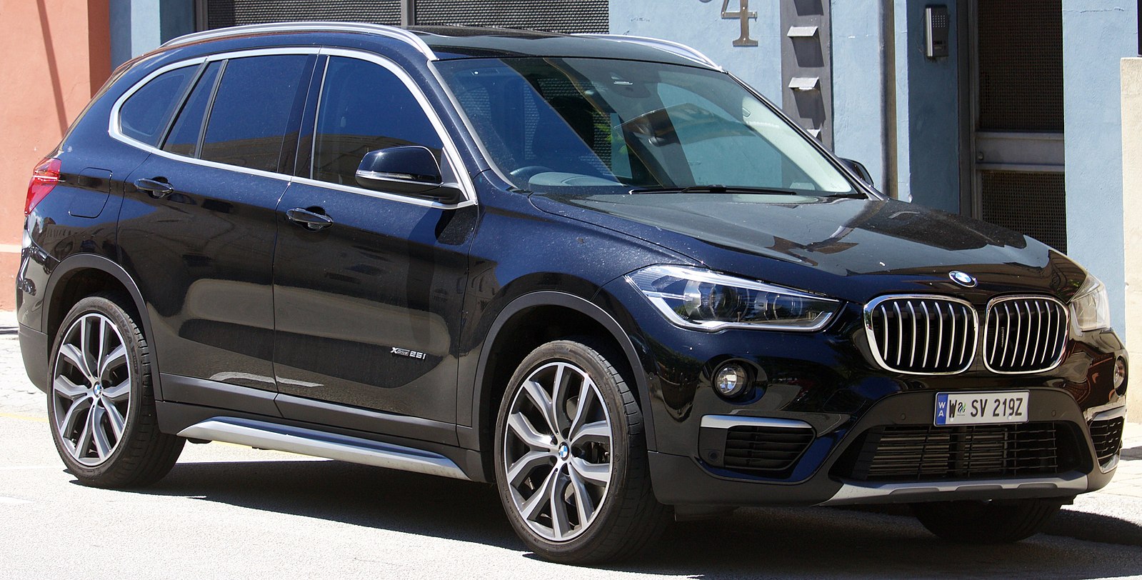 BMW X1 on a street.