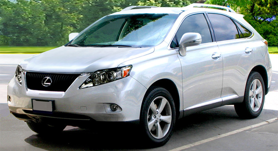 White Lexus RX 350