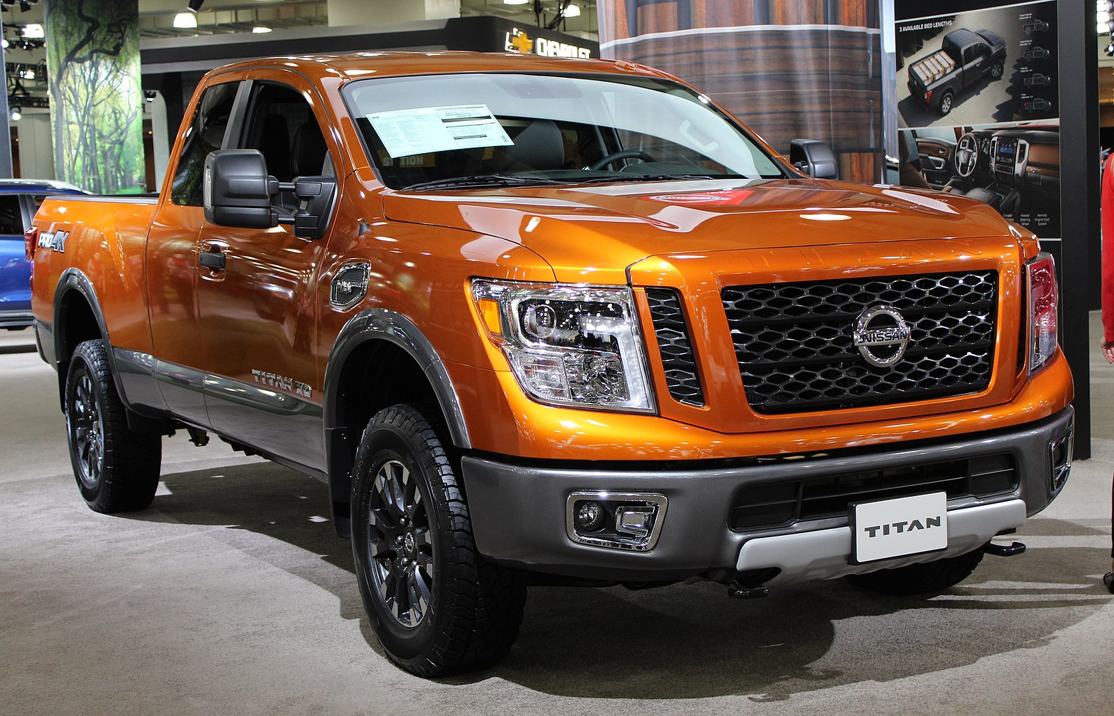 Orange Nissan Titan