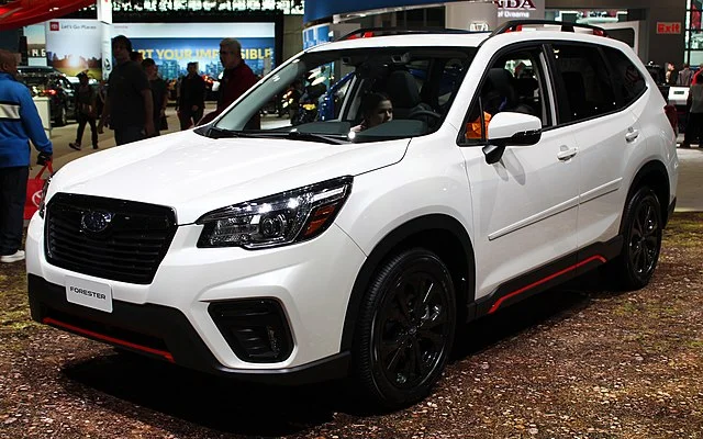 White Subaru Forester