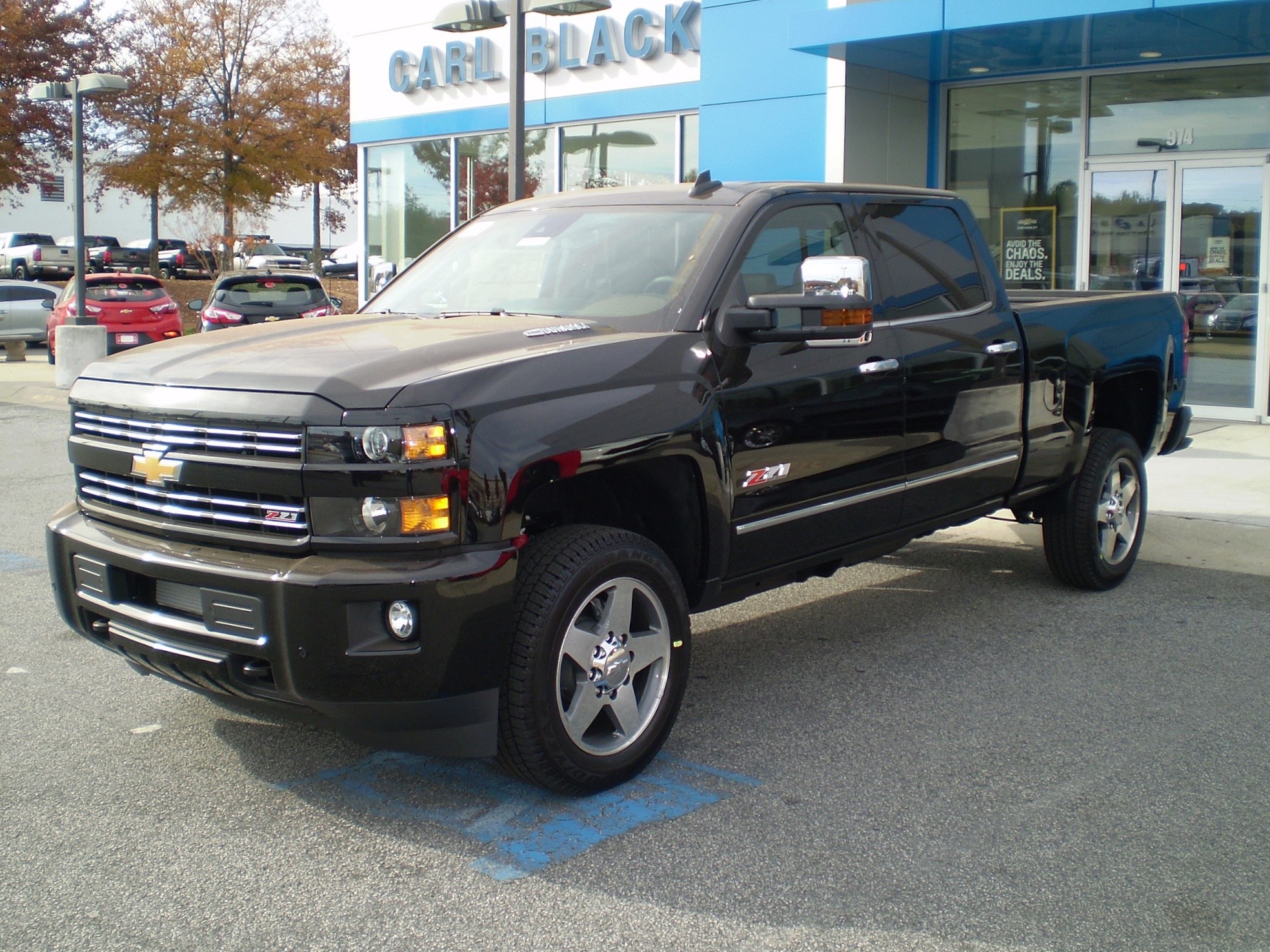 Photo of black 2016 Chevy Silverado 2500HD