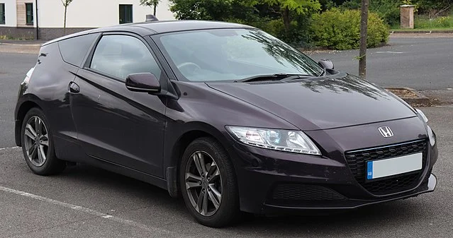 Black Honda CR-Z in a parking lot