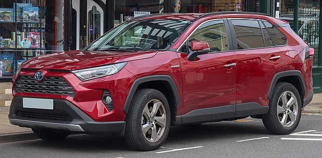 Red Toyota RAV4