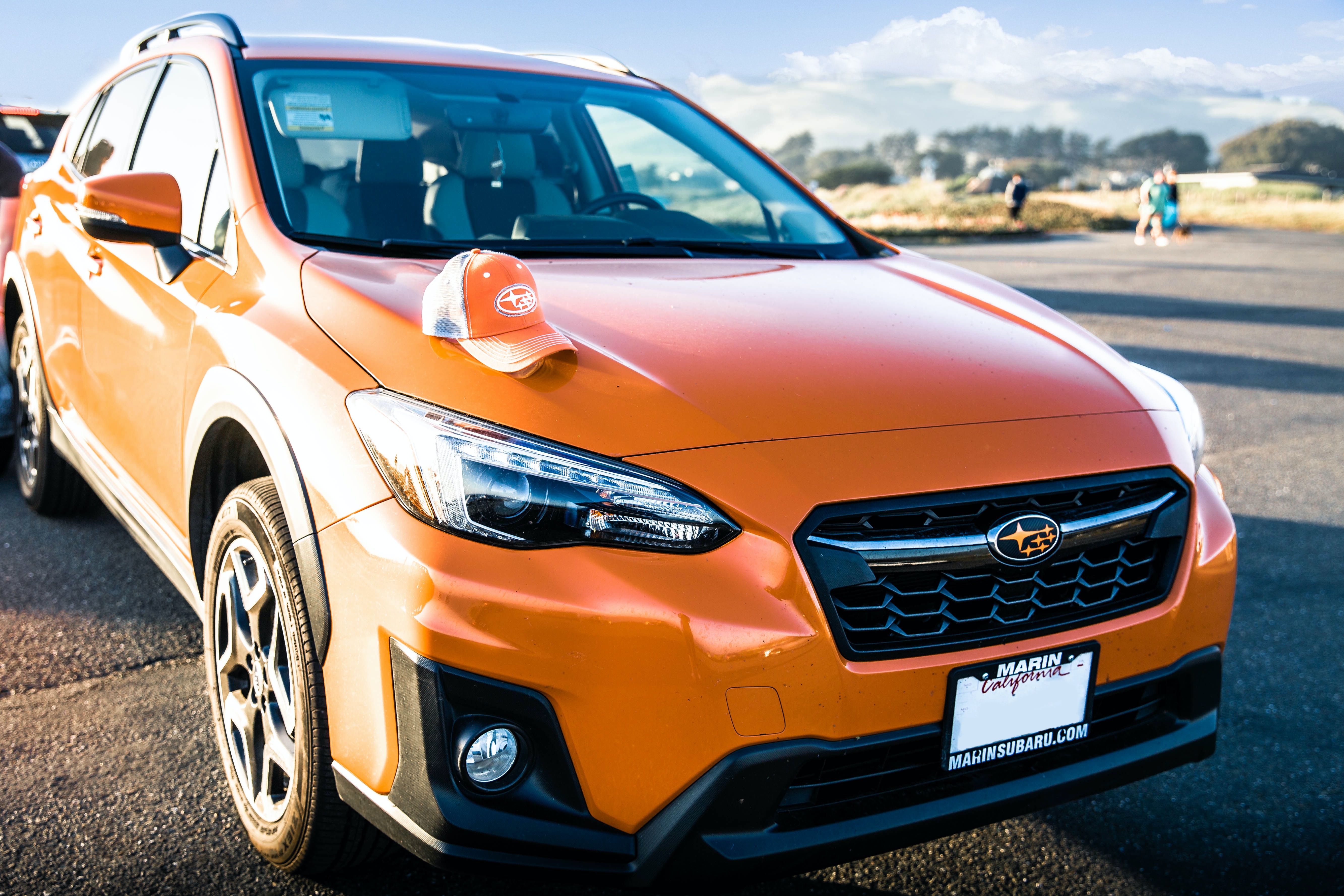 orange subaru crosstrek