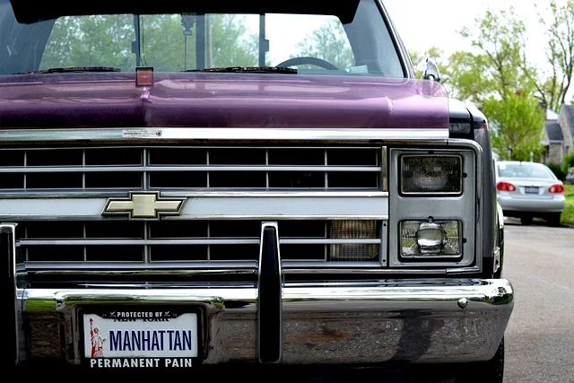 Purple Chevy Silverado