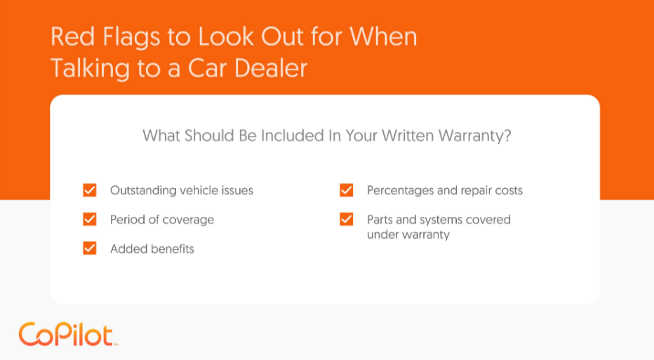 verbal warranties from car dealers