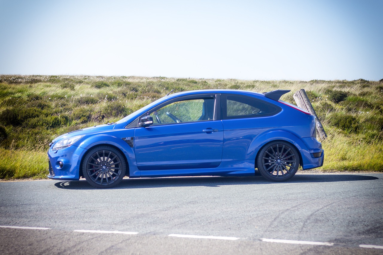 Ford Focus in a field