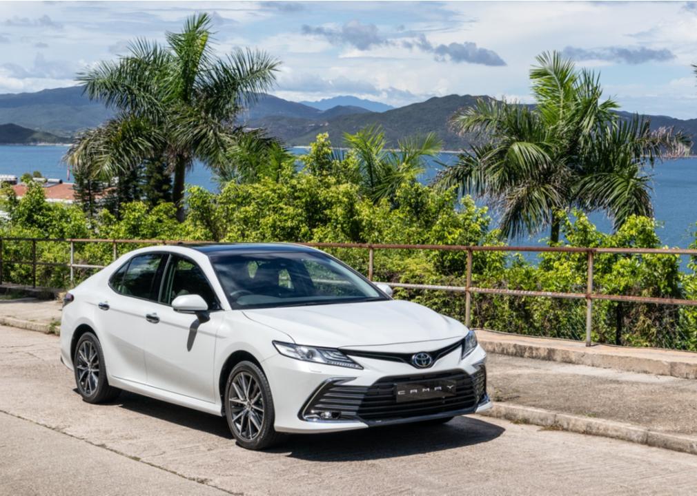 white toyota camry