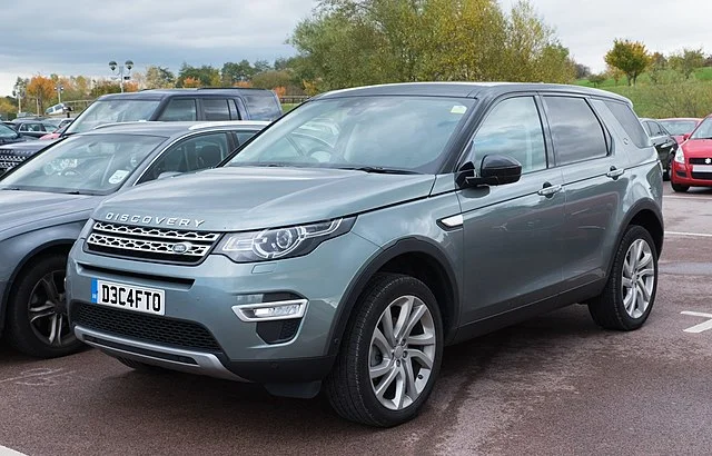 Land Rover Discovery in a parking lot