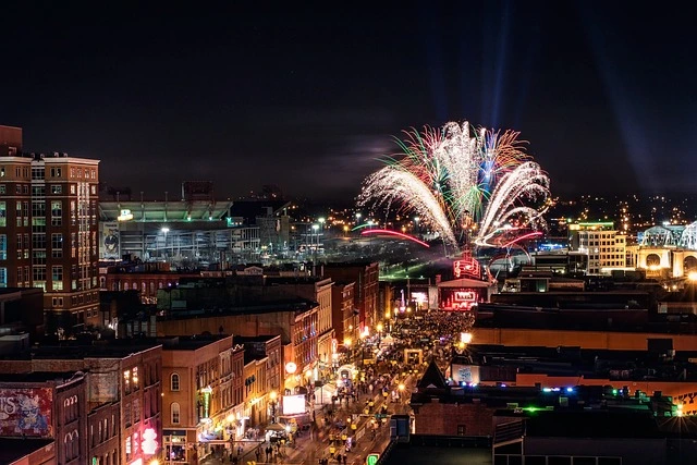 Street in downtown Nashville, Tennessee