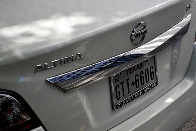 Nissan logo on a car