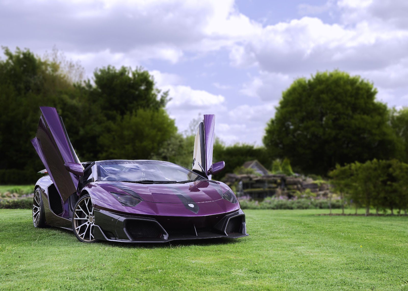 purple lamborghini