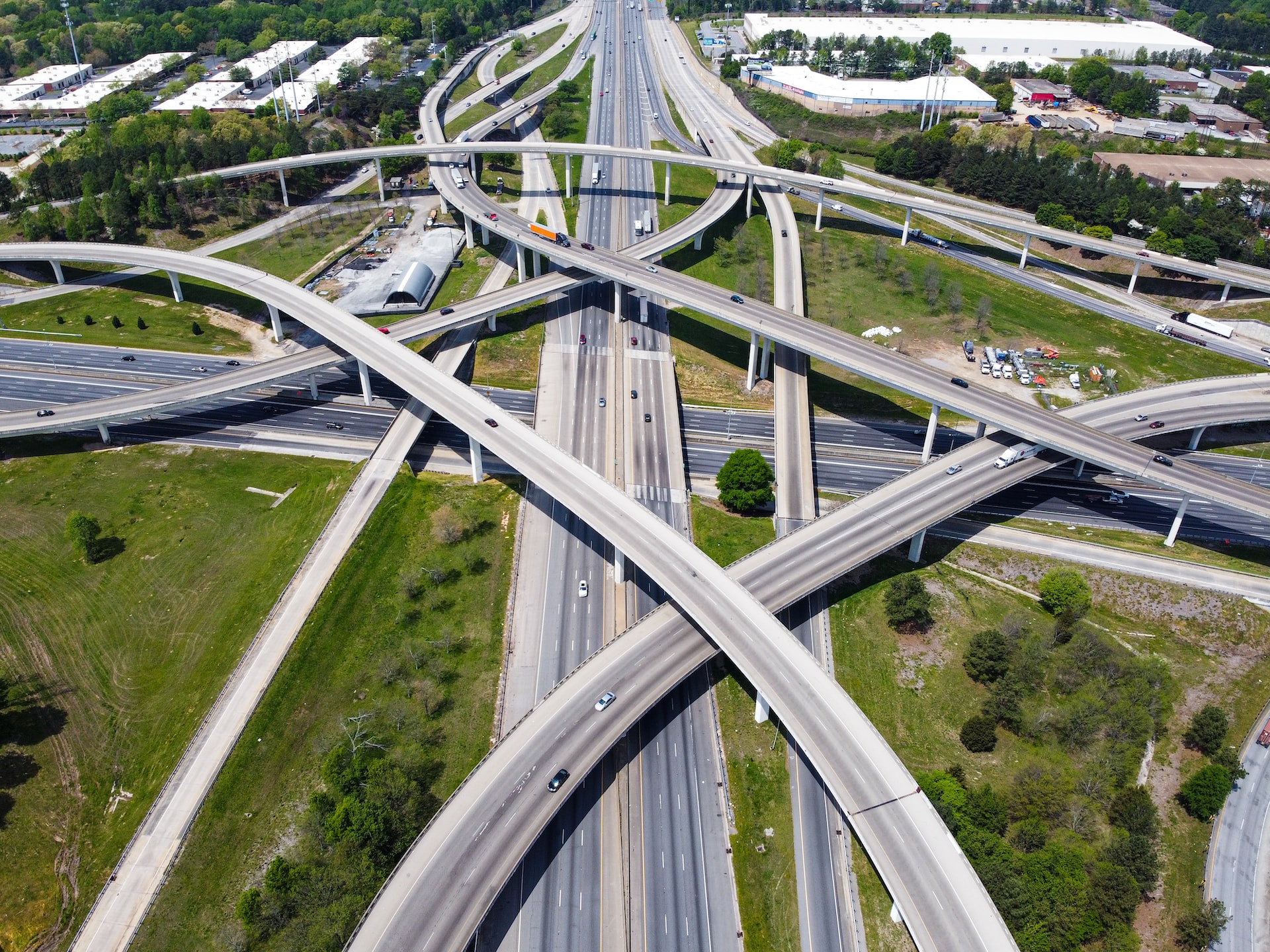 network of highways in georgia, usa