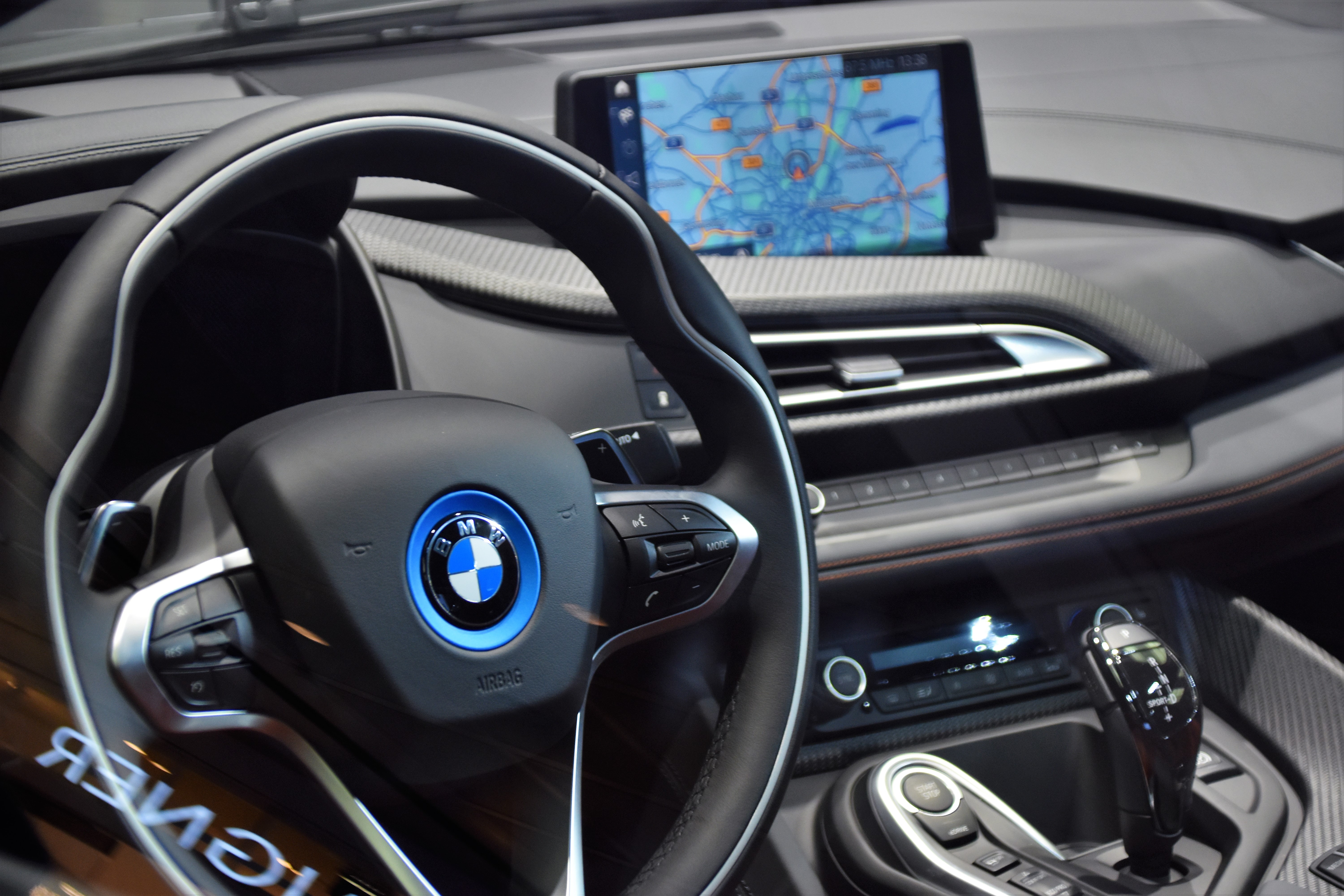 bmw black car interior